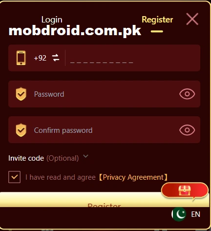 M91 Game APK Login and Register