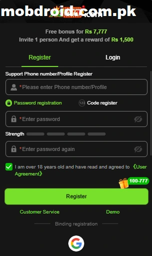 XD777 Game Register and Login