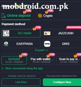 588PKR Game APK deposit Section