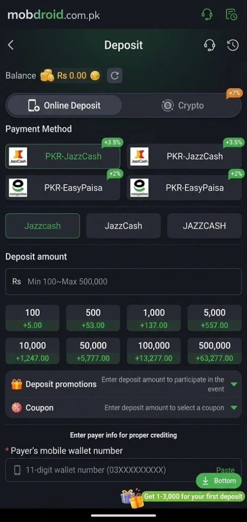 LG999 Game How To Deposit money